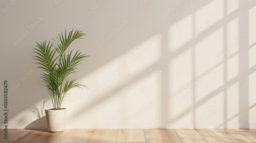 Minimalist Interior Design with Sunlight and Greenery Minimalist Interior Design with Sunlight and Greenery