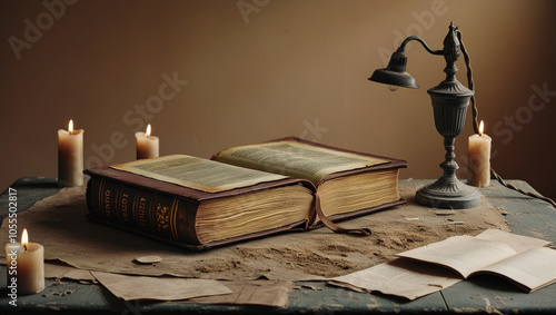 Wallpaper Mural dusty old book Torontodigital.ca