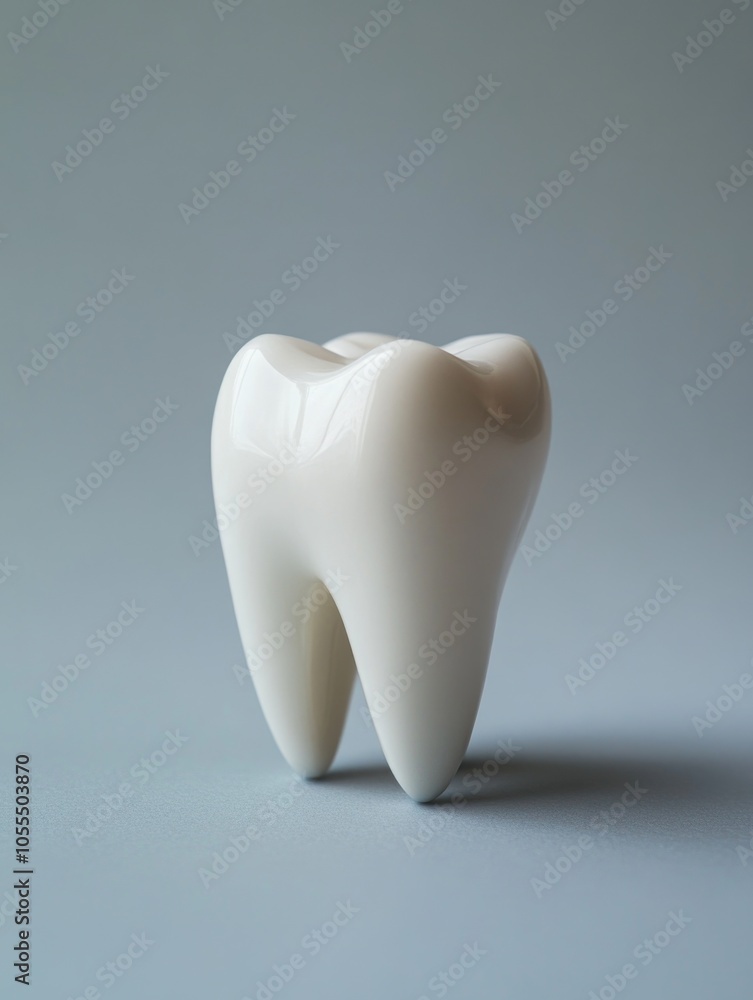 White tooth on table White tooth on table