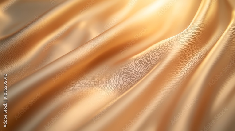 A tight shot of satin fabric, with light softly blurred above A tight shot of satin fabric, with light softly blurred above