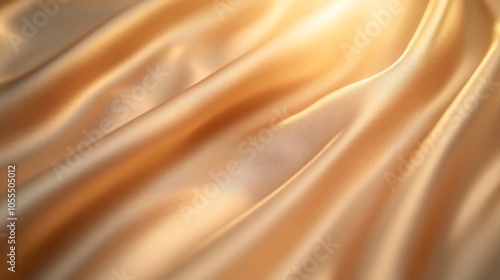  A tight shot of satin fabric, with light softly blurred above