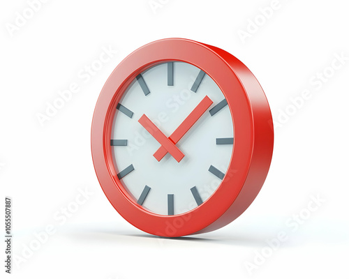 Time Prohibited Icon, No Entry Time Symbol, Isolated on white background 