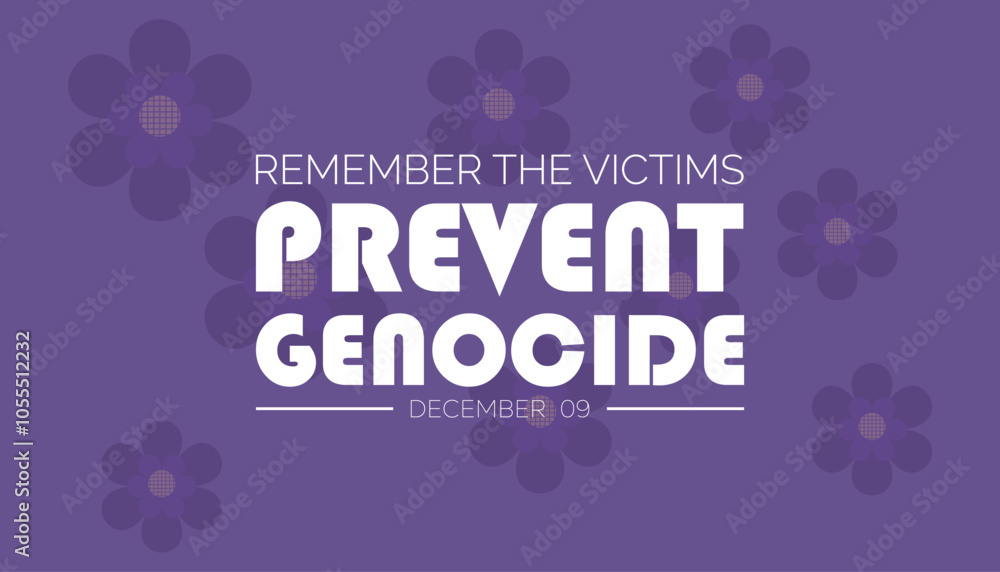 Remember the Victims Prevent Genocide is observed every year on December. Holidays Awareness concept. background, placard, banner template Vector illustration design. Remember the Victims Prevent Genocide is observed every year on December. Holidays Awareness concept. background, placard, banner template Vector illustration design.