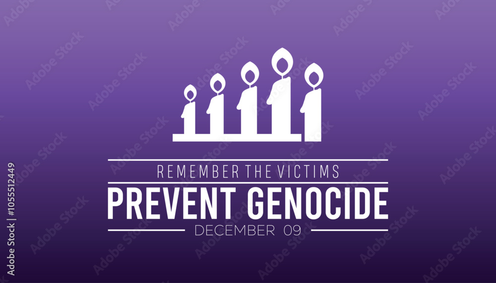 Remember the Victims Prevent Genocide is observed every year on December. Holidays Awareness concept. background, placard, banner template Vector illustration design. Remember the Victims Prevent Genocide is observed every year on December. Holidays Awareness concept. background, placard, banner template Vector illustration design.