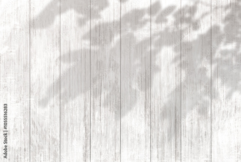 Fototapeta premium 背景イラスト_木漏れ日_木目_白