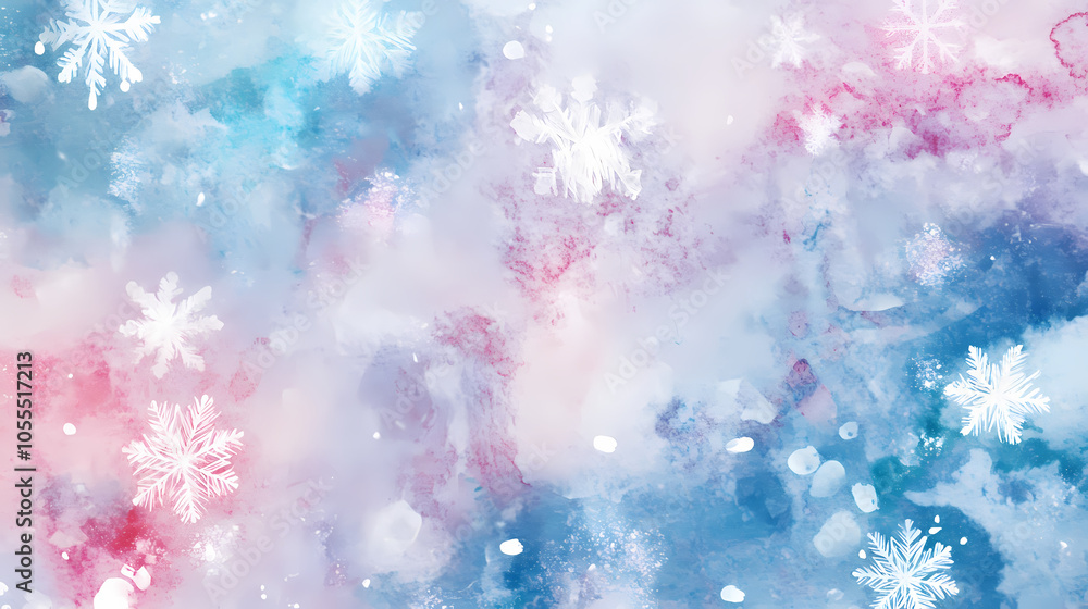 watercolor pattern christmas background