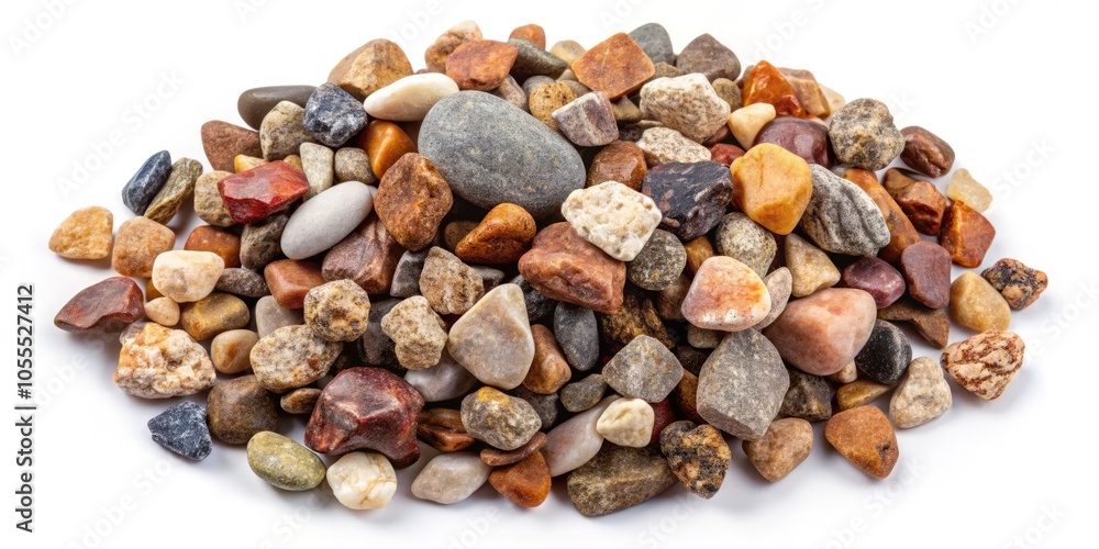 Top View of Crushed Rocks on White Background - Varied Sizes of Broken Rocks, Pebbles, Urban Exploration Photography, Texture, Minerals, Nature, Grunge, Abstract, Landscape Top View of Crushed Rocks on White Background - Varied Sizes of Broken Rocks, Pebbles, Urban Exploration Photography, Texture, Minerals, Nature, Grunge, Abstract, Landscape