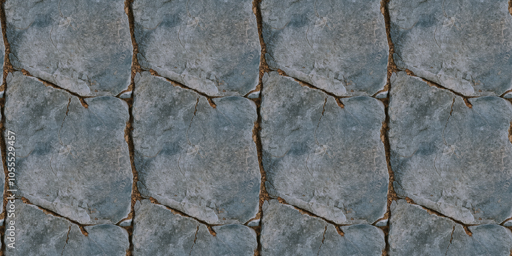 blue stone texture pattern: a close-up of stone with natural wear, featuring fine cracks and subtle hues of blue