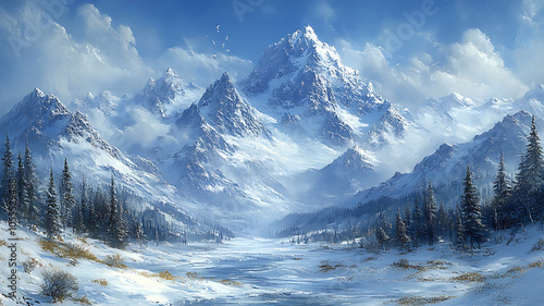 Wallpaper Mural winter wallpaper Torontodigital.ca