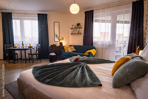 Foto Luxurious modern bedroom