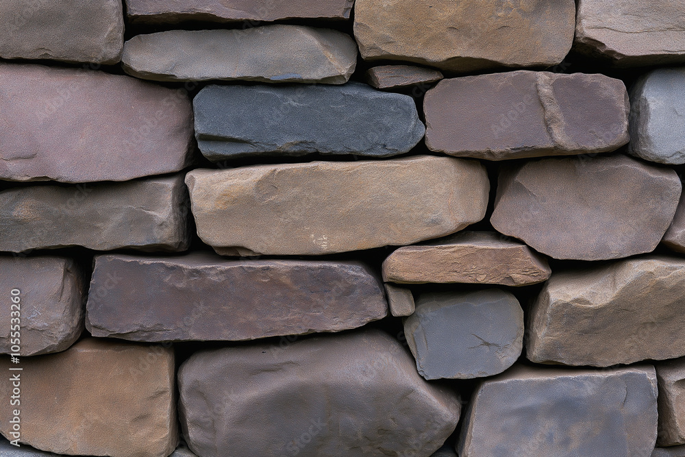 Stacked natural stone wall background texture. Stacked natural stone wall background texture.