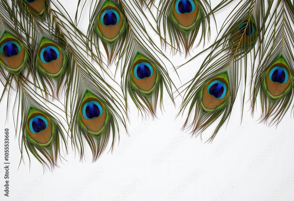 Fototapeta premium close up of peacock feather