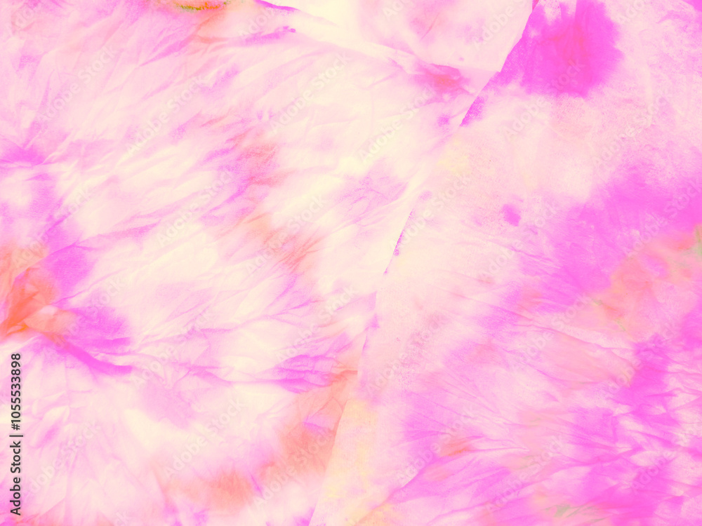 Fototapeta premium Pale Tye Dye Pattern. Graffiti Stains. Yellow
