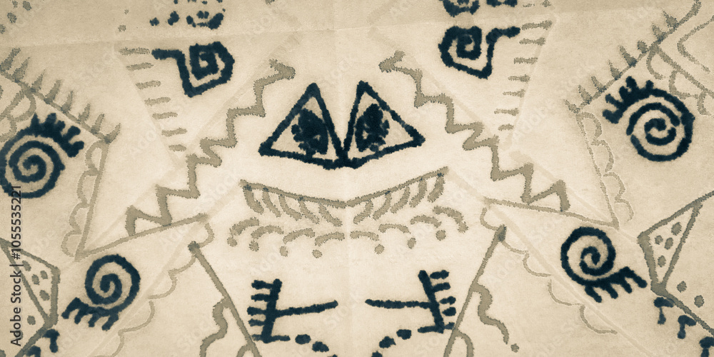 Fototapeta premium Boho Texture. Gray Abstract Tie Dye. Short