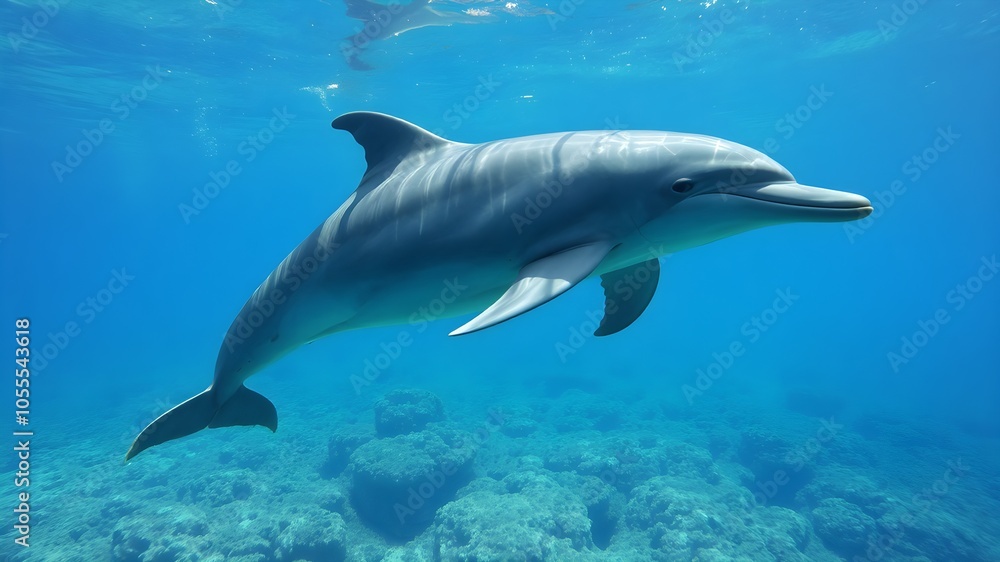 Fototapeta premium dolphin in the sea