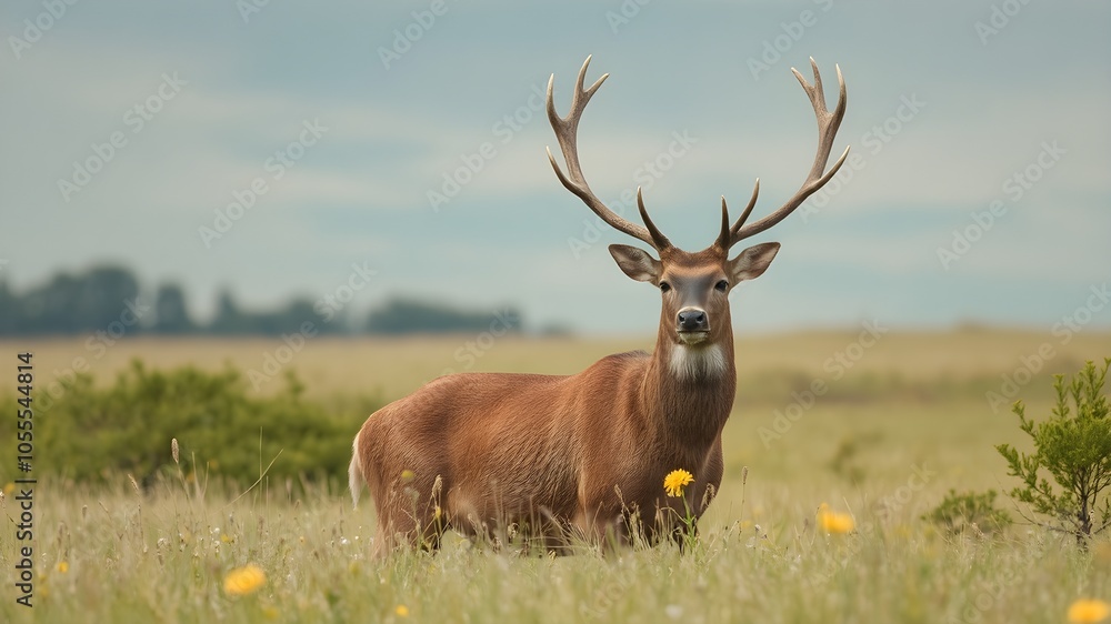 deer in the field deer in the field