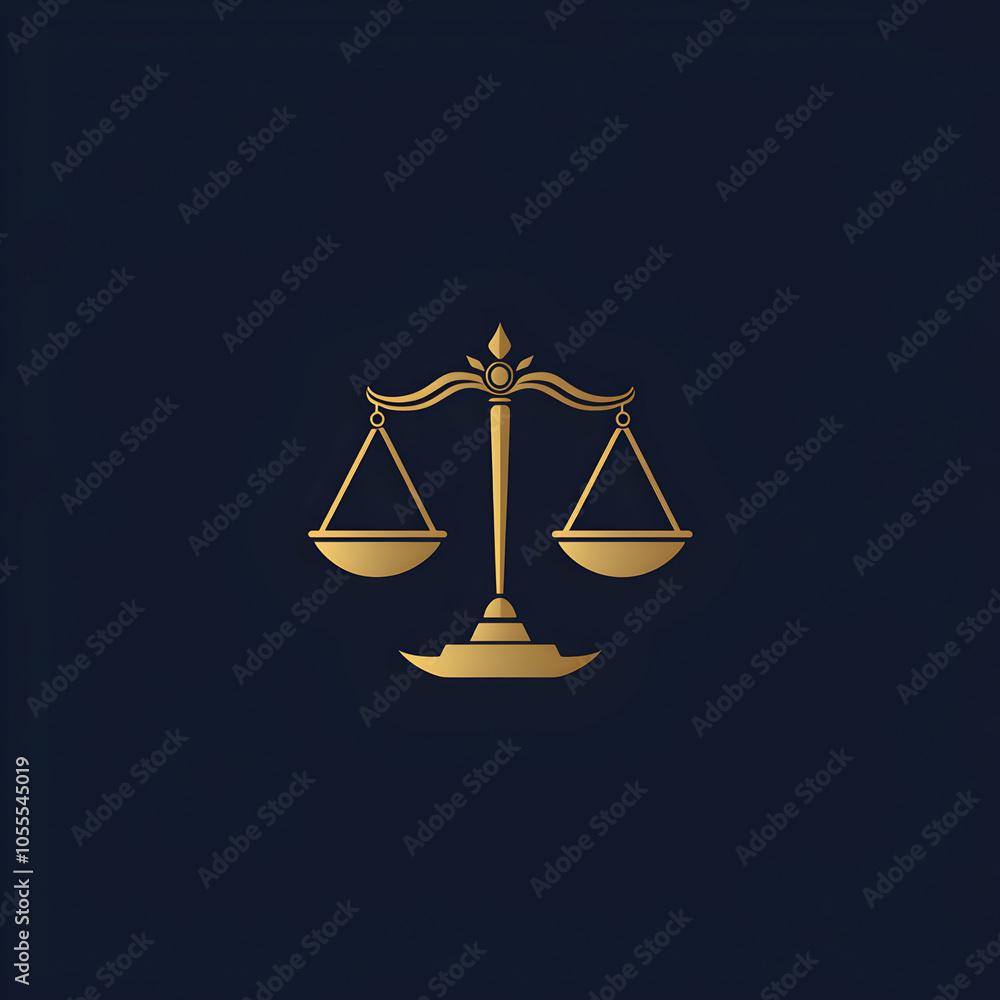 Professional Logo Design for Law Firm Featuring Scales of Justice on Elegant Background Professional Logo Design for Law Firm Featuring Scales of Justice on Elegant Background