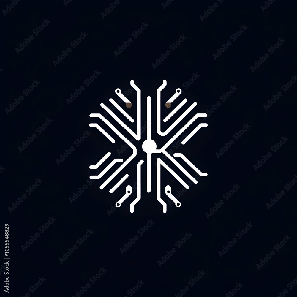 Modern Sleek Logo Design for a Tech Consulting Agency Featuring Circuit Patterns and Futuristic Elements Modern Sleek Logo Design for a Tech Consulting Agency Featuring Circuit Patterns and Futuristic Elements