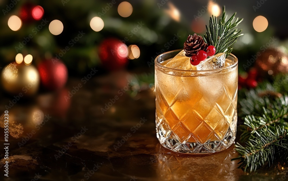 Christmas drink cocktail