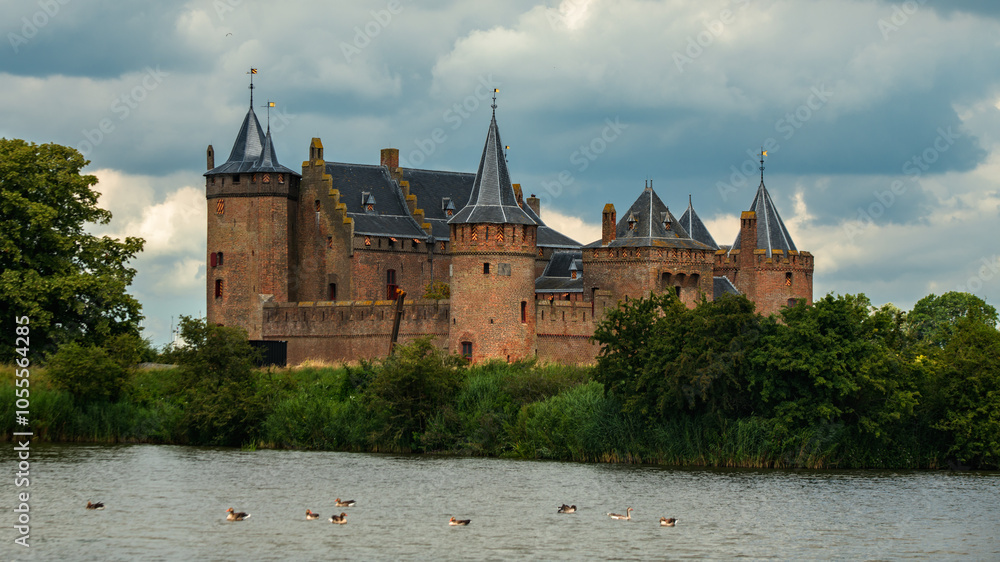 Muiderslot Castle a famous landmark in Netherlands