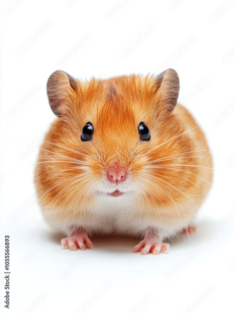 Brown and White Hamster on White Surface Brown and White Hamster on White Surface