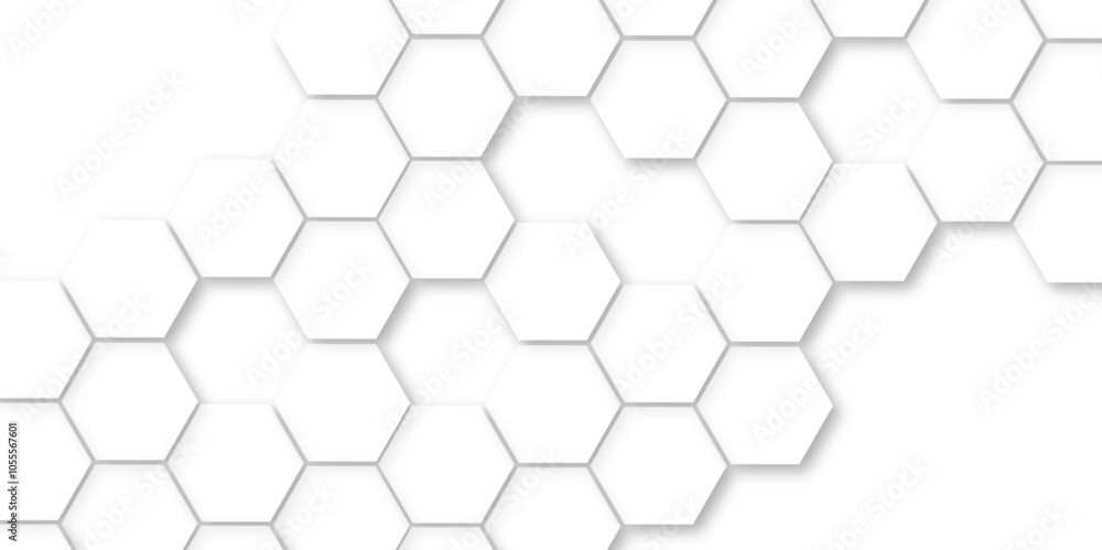 Abstract white background with hexagon and hexagonal background. Luxury white pattern with hexagons. abstract 3d hexagonal background with shadow. 3D futuristic abstract honeycomb mosaic background. Abstract white background with hexagon and hexagonal background. Luxury white pattern with hexagons. abstract 3d hexagonal background with shadow. 3D futuristic abstract honeycomb mosaic background.