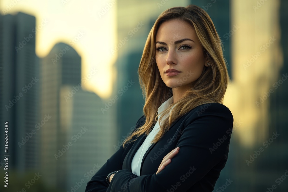 Confident Businesswoman Close-Up Portrait Confident Businesswoman Close-Up Portrait