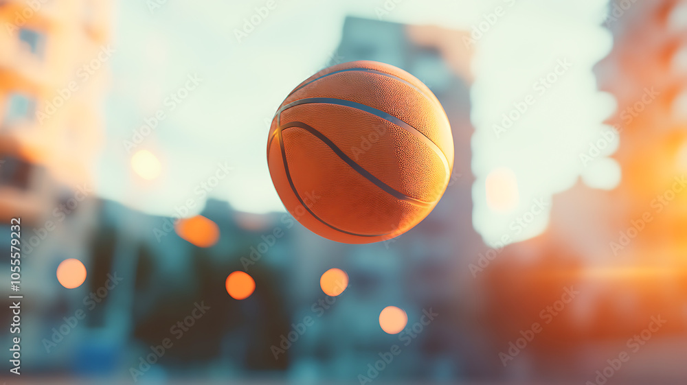 Close-up of a basketball in flight with a blurred competitive background, capturing the excitement and energy of a live game.
Close-up of a basketball in flight with a blurred competitive background, capturing the excitement and energy of a live game.
