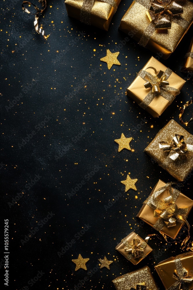 Gift box for holiday closeup view Gift box for holiday closeup view