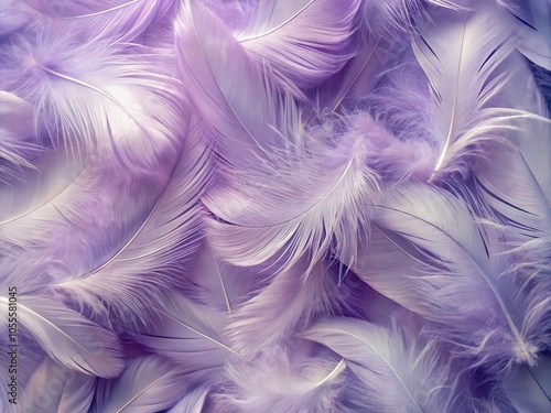 Violet Feather Pattern Texture Background in Pastel Colors for Architectural Photography