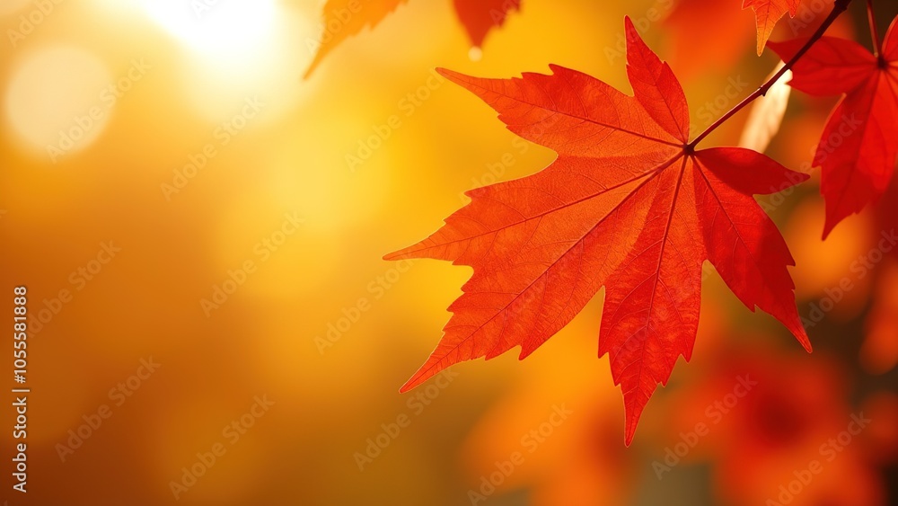Autumn maple leaves in the sun. Atmospheric. Autumn postcard. copy space Autumn maple leaves in the sun. Atmospheric. Autumn postcard. copy space