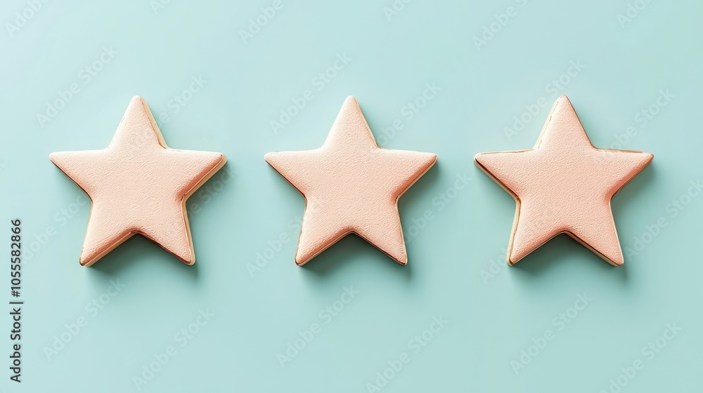 Glowing Ratings and Reviews Stars on Poster with Copy Space in 32K High Detail C4D Scene Glowing Ratings and Reviews Stars on Poster with Copy Space in 32K High Detail C4D Scene