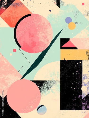 An abstract graphic design ...