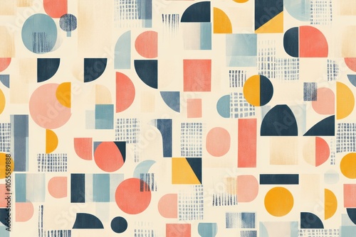An abstract pattern featuri...