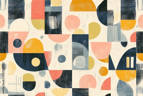 An abstract pattern featuri...