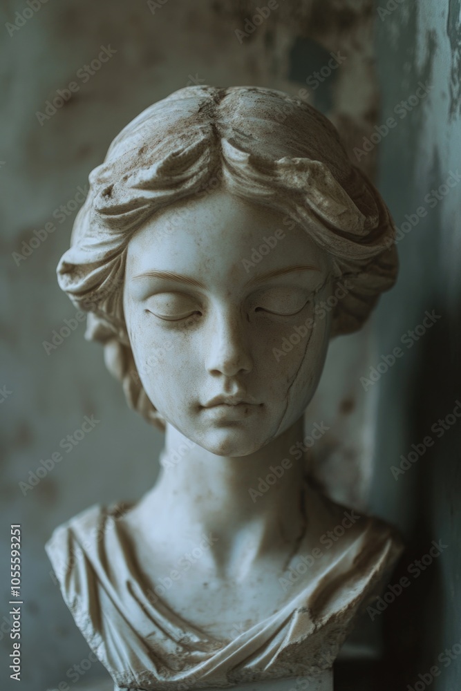 Obraz premium Woman with eyes closed