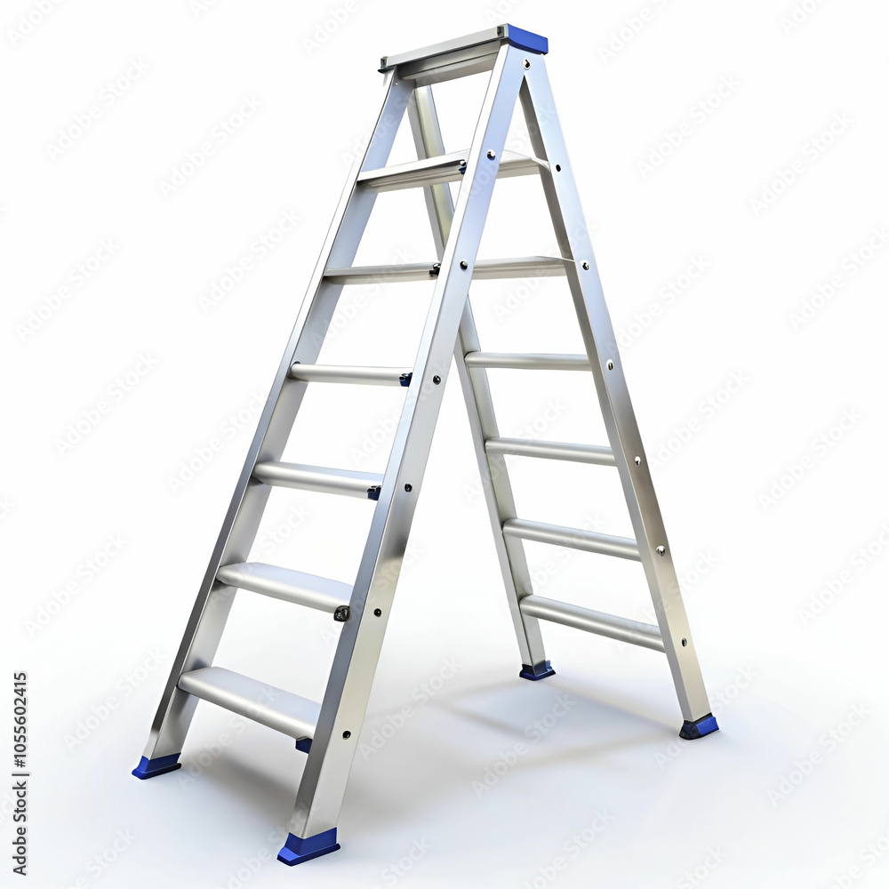 ladder on white background ladder on white background