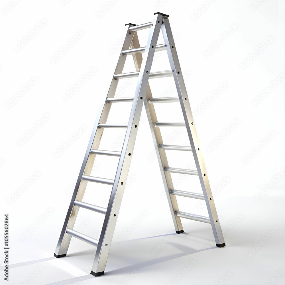ladder on white background ladder on white background