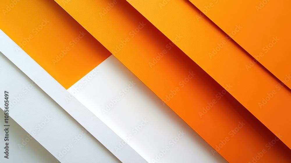 Duotone diagonal papercraft background featuring orange and white hues for creative projects Duotone diagonal papercraft background featuring orange and white hues for creative projects
