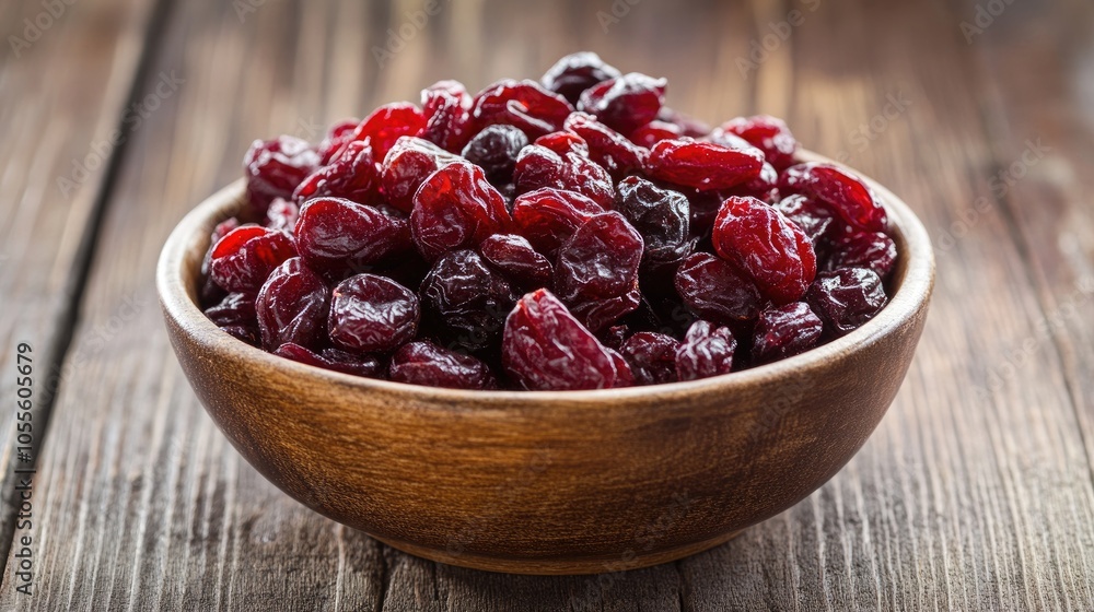 Dried Cranberries In A Bowl Fruit Full Of Vitamin C Dried Cranberries In A Bowl Fruit Full Of Vitamin C