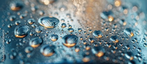 Macro Soda Can With Drops Of Water For Fresshness Top View photo