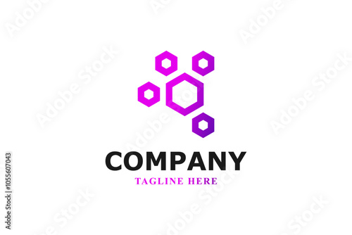hexagon logo tech and dimensions