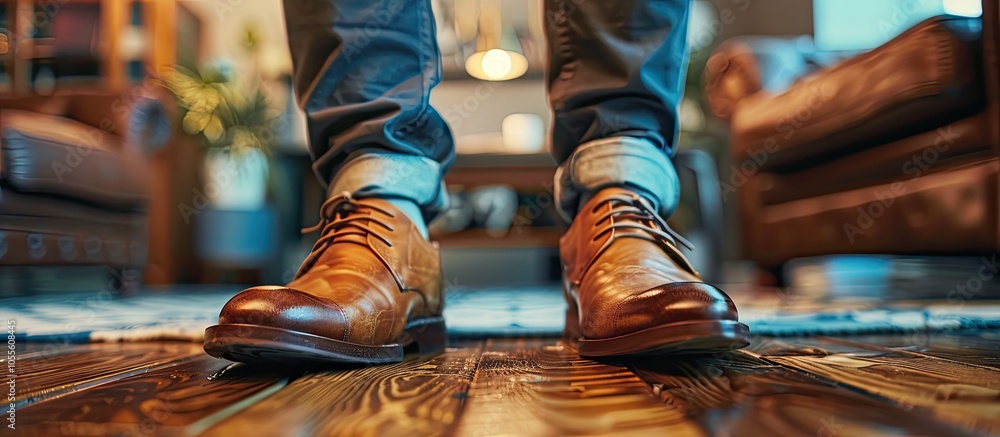 Foot clothing and the idea of dressing informally highlighted with the option to include socks as shown in the copy space image Foot clothing and the idea of dressing informally highlighted with the option to include socks as shown in the copy space image