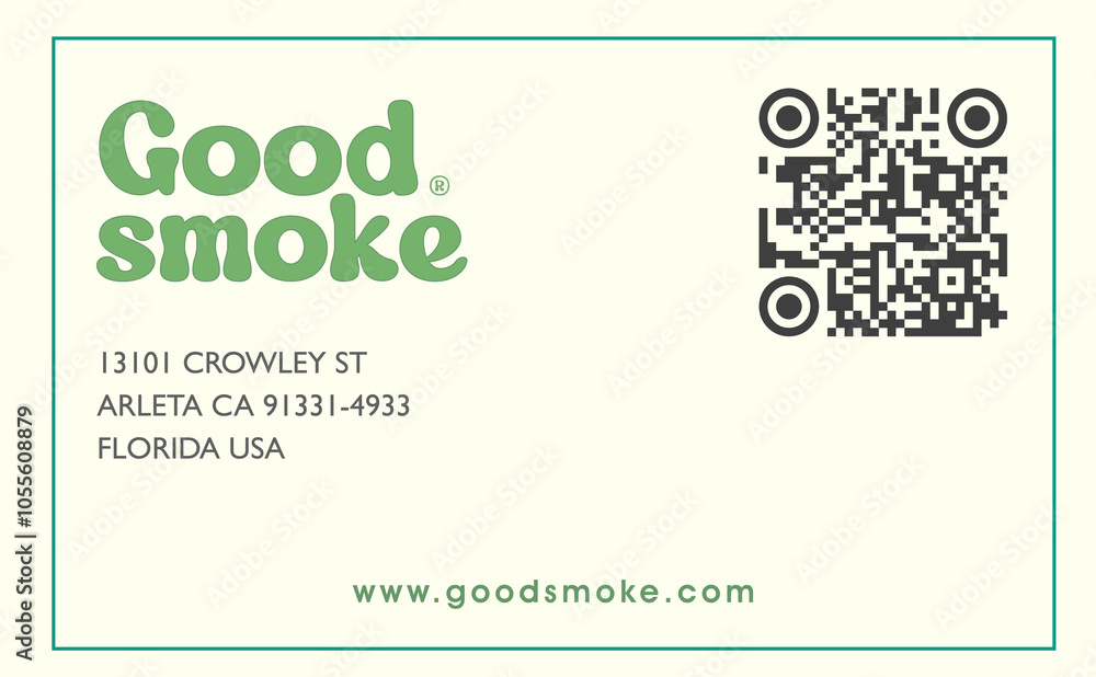 Fototapeta premium Good Smoke card