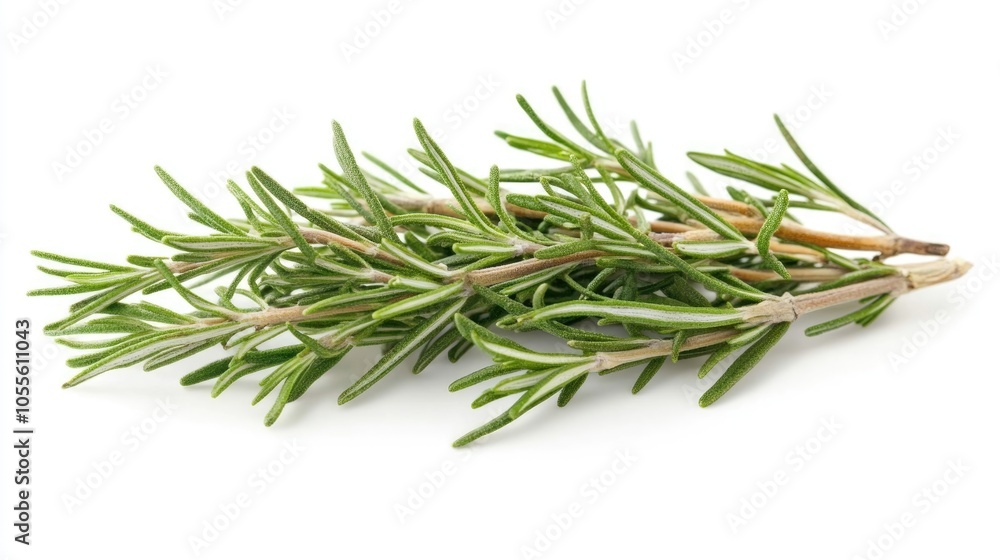 Rosemary herb on a plain white background Rosemary herb on a plain white background