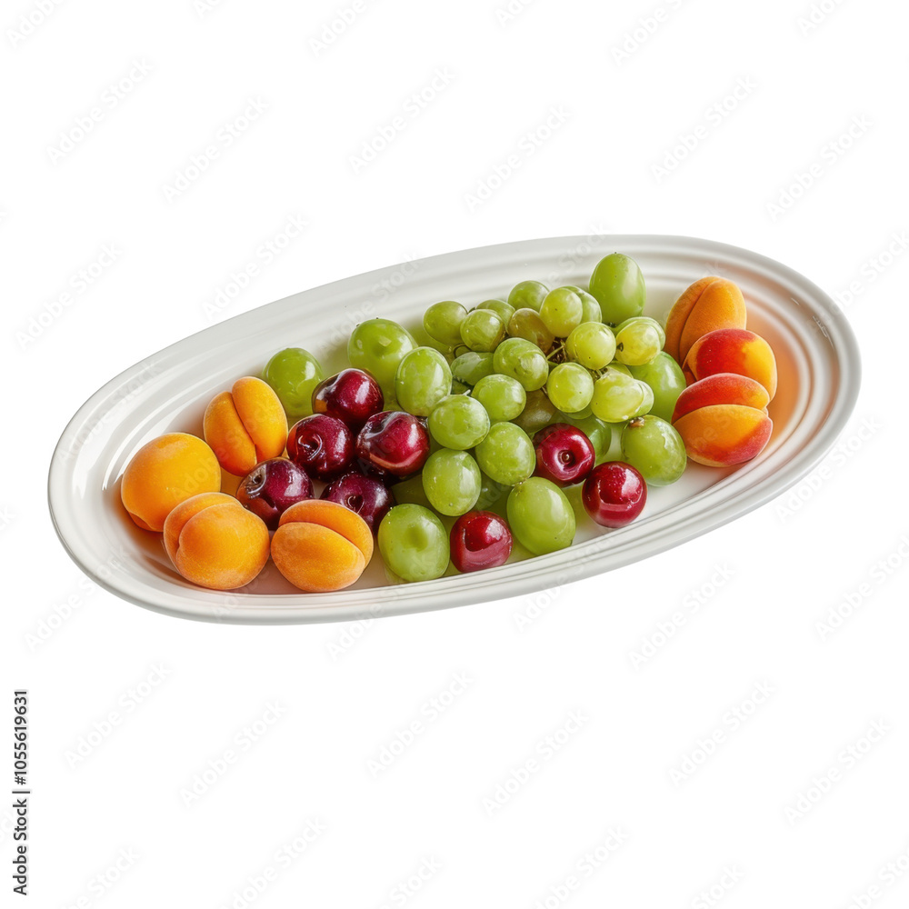 Fresh Fruit Platter with Grapes and Apricots Fresh Fruit Platter with Grapes and Apricots