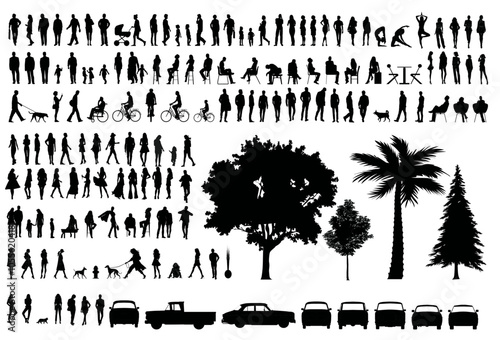 Architecture Silhouette Scale Figures 