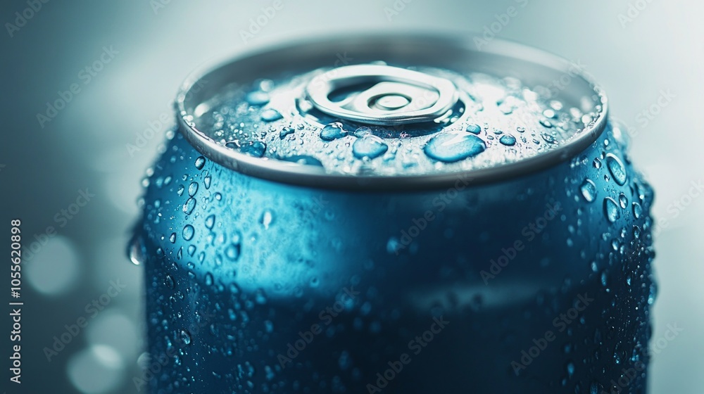 Close-up mockup of a beverage can with water droplets, ready for logo placements or product marketing. Close-up mockup of a beverage can with water droplets, ready for logo placements or product marketing.