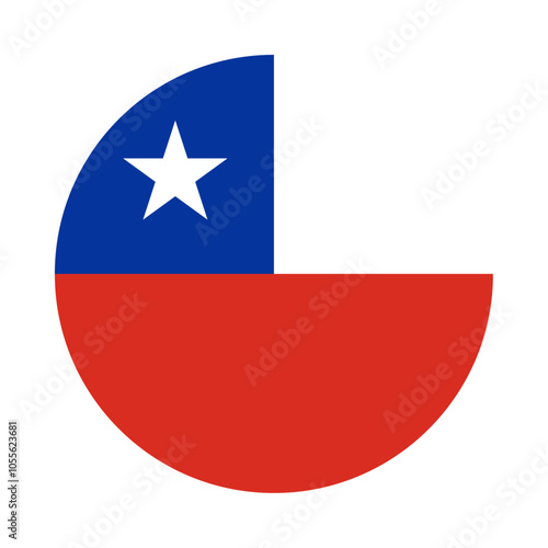 Free Download Round Chile flag icon - GFXLoad