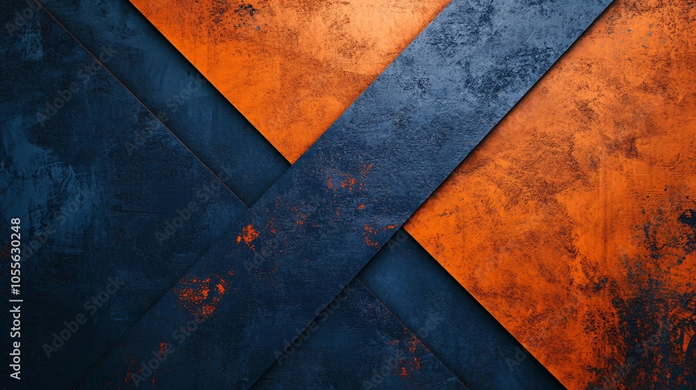 Abstract Textured Background in Blue and Orange Abstract Textured Background in Blue and Orange